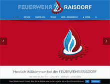 Tablet Screenshot of feuerwehr-raisdorf.de